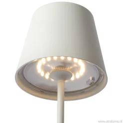 Straluma Draadloze tafellamp wit met dimbaar LED></noscript> Buitenlampen|Woonkamerlampen