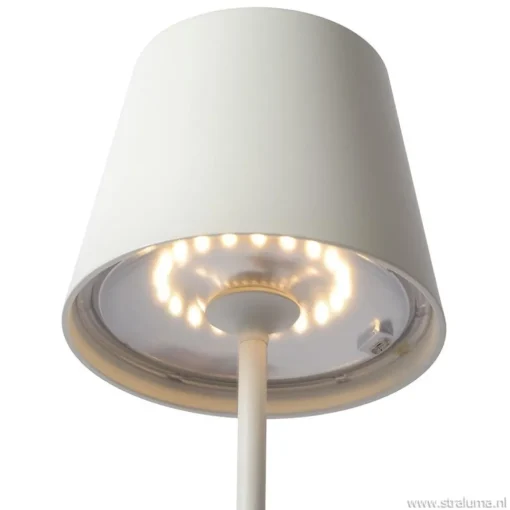 Straluma Draadloze tafellamp wit met dimbaar LED> Buitenlampen|Woonkamerlampen