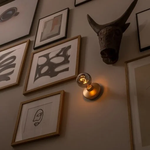 Straluma Draadloze wandlamp oplaadbaar goud met smoke> Wandlampen|Keukenverlichting