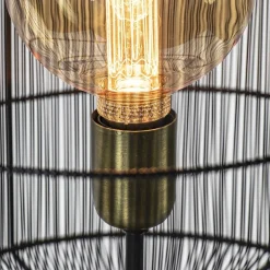 Straluma Driepoot vloerlamp Gruaro zwart met brons></noscript> Driepoot lampen|Draadlampen