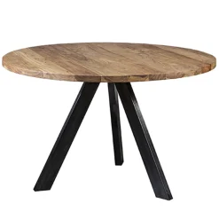 Straluma Eettafel Acaciahout 3-poot zwart  Ø120> Eettafels