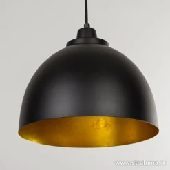 Straluma Eettafel hanglamp Kylie 3- lichts zwart-goud> Eettafellampen|Light and Living