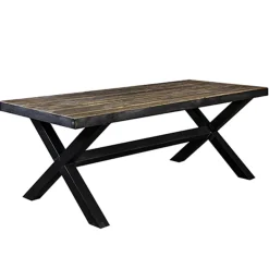 Straluma Eettafel Light & Living zink/hout> Light and Living|Eettafels