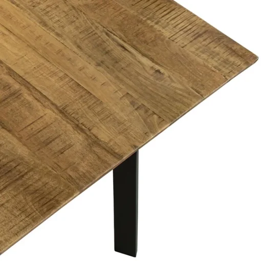 Straluma Eettafel mangohout met zwarte poot 240x90 cm> Eettafels