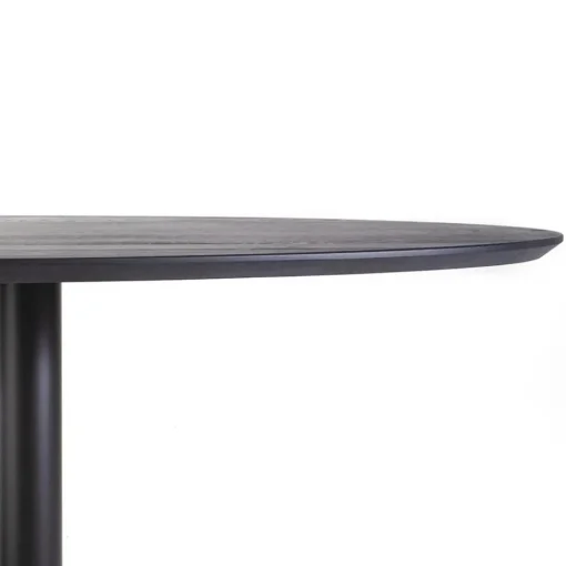 Straluma Eettafel ovaal zwart eiken met metalen poot 300x120 cm> Eettafels