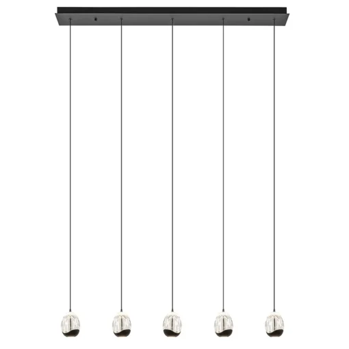 Straluma Eettafelhanglamp Clear Egg met zwart inclusief LED> Hanglampen|Eettafellampen