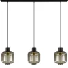 Straluma Glazen eettafelhanglamp zwart luxury> Pendel Lampen|Keukenverlichting