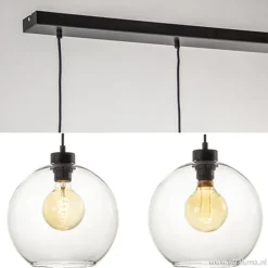 Straluma Glazen 3-lichts hanglamp eettafel clear></noscript> Eettafellampen|Pendel Lampen