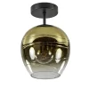 Straluma Glazen plafondlamp gold gradient met zwart> Keukenverlichting|Plafondlampen