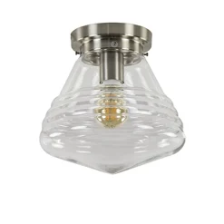 Straluma Glazen plafondlamp helder Art Deco> Plafonnières|Woonkamerlampen