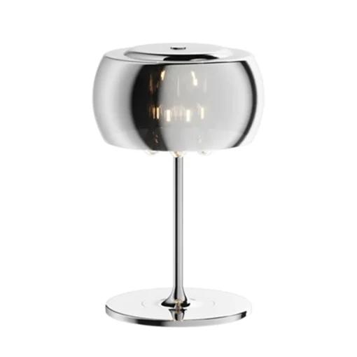 Straluma Glazen tafellamp Pearl met chroom> Pearl|Woonkamerlampen