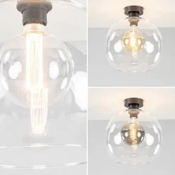 Straluma Globe plafondlamp helder glas 30 cm><noscript><img width=