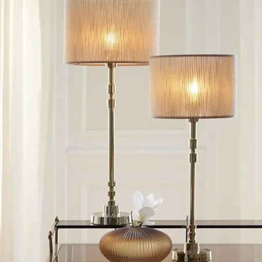 Straluma Gouden lampvoet Kaliro Light and Living excl kap> Tafellampen|Lampenvoeten