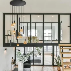 Straluma Grote design hanglamp / videlamp zwart Ø100 cm></noscript> Hanglampen|Videverlichting