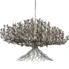 Straluma Grote design hanglamp ovaal oud zilver> Eettafellampen|Videverlichting