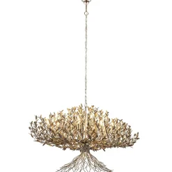 Straluma Grote design hanglamp ovaal oud zilver> Eettafellampen|Videverlichting