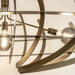 Straluma Grote design hanglamp ovaal oud messing></noscript> Eettafellampen|Videverlichting