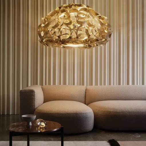 Straluma Grote design hanglamp Quantica goud> Eetkamerverlichting|Hanglampen
