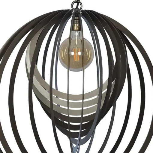 Straluma Grote design hanglamp ringen platinum 80 cm> Eettafellampen|Videverlichting