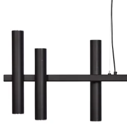 Straluma Grote design hanglamp tubes mat zwart 14-lichts> Eettafellampen|Keukenverlichting