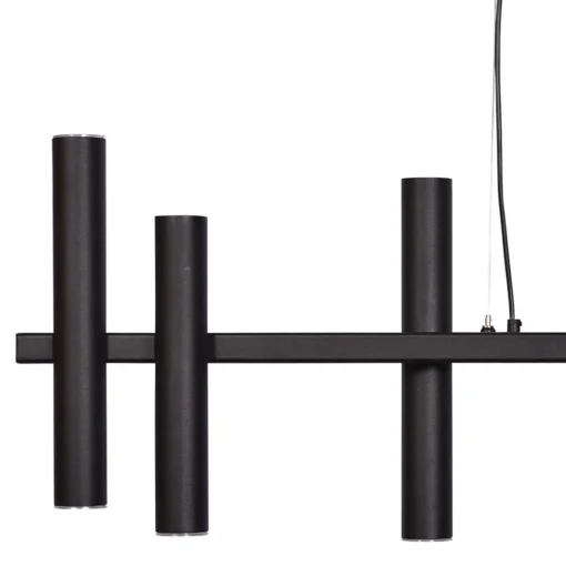 Straluma Grote design hanglamp tubes mat zwart 14-lichts> Eettafellampen|Keukenverlichting