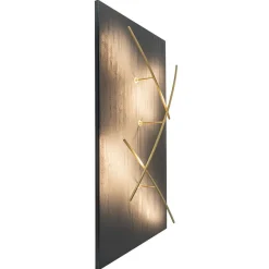 Straluma Grote design wandlamp met gouden kapjes> Plafondlampen|Wandlampen