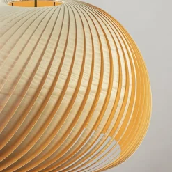 Straluma Grote hanglamp hout naturel rond 60 cm><noscript><img width=