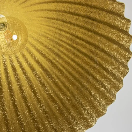 Straluma Grote hanglamp mat goud met relief 50 cm> Hanglampen|Design Verlichting