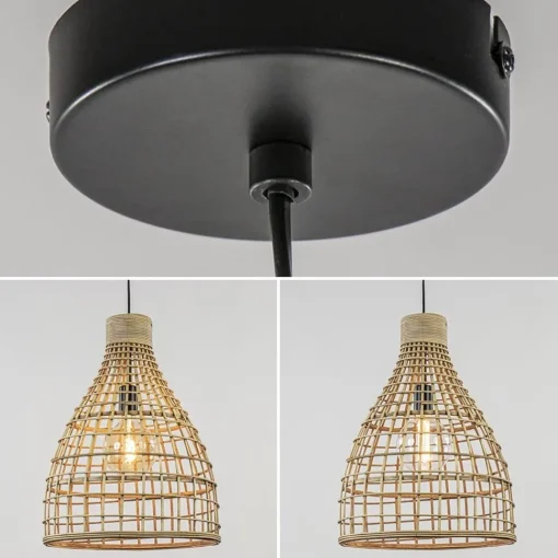 Straluma Grote hanglamp Puerto rotan naturel Light and Light> Light and Living|Woonkamerlampen