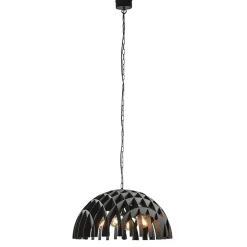 Straluma Grote koepel hanglamp Dome mat zwart metaal> Eettafellampen|Keukenverlichting