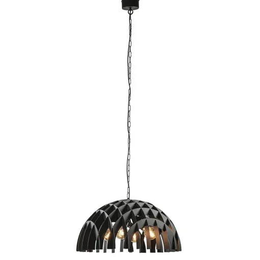 Straluma Grote koepel hanglamp Dome mat zwart metaal> Eettafellampen|Keukenverlichting