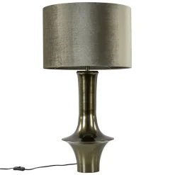 Straluma Grote lampvoet Jeff antiek brons exclusief kap></noscript> Tafellampen|Lampenvoeten
