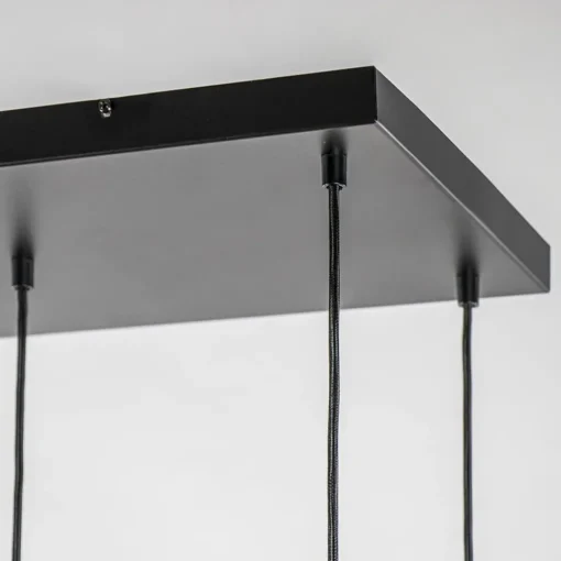 Straluma Grote 8-lichts hanglamp cilinder zwart met goud> Eettafellampen|Eetkamerverlichting