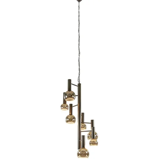 Straluma Grote 7-lichts Vide hanglamp brons> Hanglampen|Videverlichting
