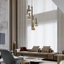 Straluma Grote 7-lichts Vide hanglamp brons></noscript> Hanglampen|Videverlichting