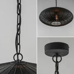 Straluma Grote Light and Living hanglamp Bahoto mat zwart></noscript> Hanglampen|Eettafellampen