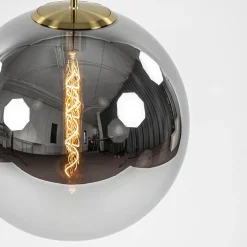 Straluma Grote luxe hanglamp brons + smoke glas Medina></noscript> Light and Living|Design Verlichting