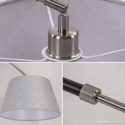 Straluma Grote plafondlamp boog met kap></noscript> Woonkamerlampen|Slaapkamerlampen