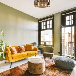 Straluma Grote ronde plafondlamp zwart gaas met goud></noscript> Plafondlampen|Lifestyle Verlichting