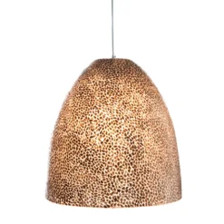 Straluma Grote schelpen hanglamp bruin goud> Schelpenlampen|Slaapkamerlampen