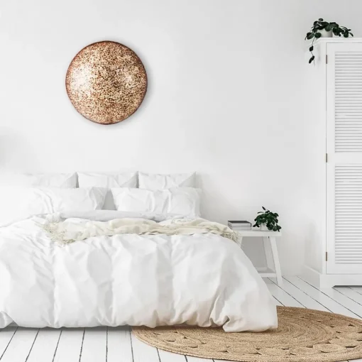 Straluma Grote schelpen wandlamp bruin met goud 60 cm> Schelpenlampen|Beach Verlichting
