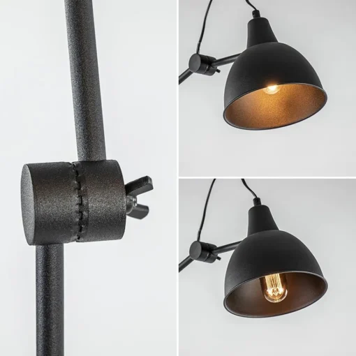 Straluma Grote vloerlamp retro mat zwart verstelbaar> Kantoorverlichting|Vloerlampen