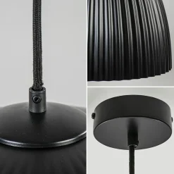 Straluma Grote XL hanglamp relief zwart met goud></noscript> Keukenverlichting|Eetkamerverlichting