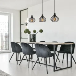 Straluma Hanglamp Aglio 28cm 3L op balk zwart><noscript><img width=