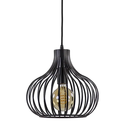 Straluma Hanglamp Aglio 28cm zwart> Pendel Lampen|Woonkamerlampen