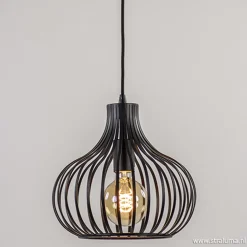 Straluma Hanglamp Aglio 28cm zwart> Pendel Lampen|Woonkamerlampen