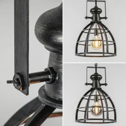 Straluma Hanglamp Amy zwartstaal industrieel></noscript> Eettafellampen|Woonkamerlampen