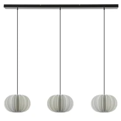Straluma Hanglamp Arena 3L op balk zwart/kap wit> Eettafellampen|Eetkamerverlichting