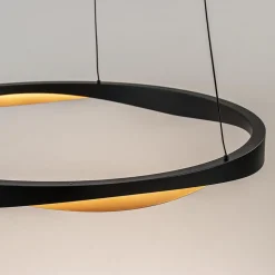 Straluma Hanglamp Ascoli 85 ring zwart/matgoud></noscript> Hanglampen|Eettafellampen