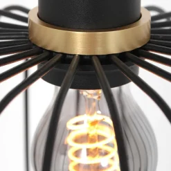 Straluma Hanglamp Aureole cilinder breed zwart></noscript> Hanglampen|Draadlampen